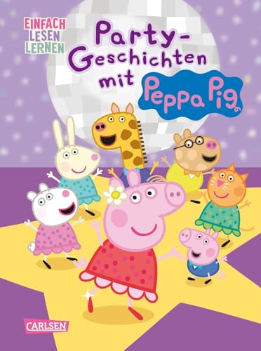 Peppa Wutz: Party-Geschichten mit Peppa Pig: Einfach Lesen Lernen | 2 fröhliche Peppa Wutz-Geschichten für Leseanfänger*innen ab 5 Jahren mit vielen Bildern, Comic-Elementen und Rätseln von Carlsen