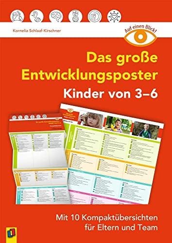 Das große Entwicklungsposter – Kinder von 3–6: Mit 10 Kompaktübersichten für Eltern und Team (Auf einen Blick)