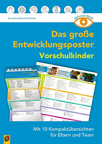 Das große Entwicklungsposter – Vorschulkinder: Mit 10 Kompaktübersichten für Eltern und Team (Auf einen Blick)