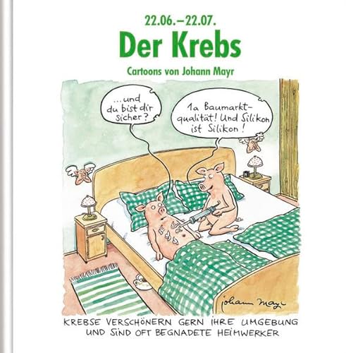 Der Krebs: Witziges Cartoon-Geschenkbuch. Lustige Satierkreiszeichen. Der Krebs: Witziges Cartoon-Geschenkbuch. Lustige Satierkreiszeichen.