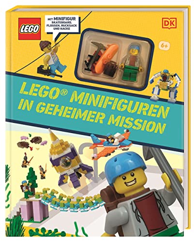 LEGO® Minifiguren in geheimer Mission: Mit LEGO® Minifigur, Skateboard, Flossen, Rucksack und Hacke