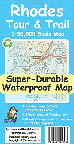 Rhodes Tour and Trail Map Rhodes Tour and Trail Map von Discovery Walking Guides Ltd