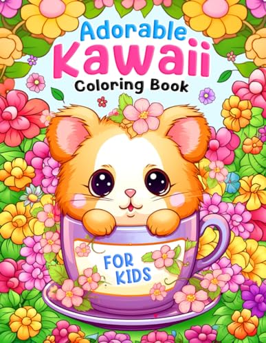 Adorable Kawaii: Fun and Cute Coloring Book for Kids, Teens with Lovely Illustrations Adorable Kawaii: Fun and Cute Coloring Book for Kids, Teens with Lovely Illustrations