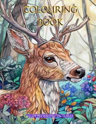 Adult Colouring Book With Realistic Pictures Stress Relief Colouring 80 Pages von Independently published