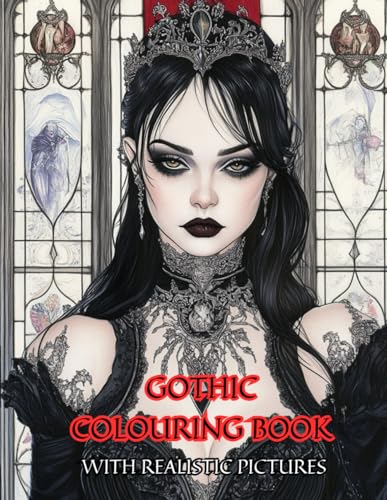 Gothic Themed Colouring Book for Adults Stress Relief Coloring von Independently published
