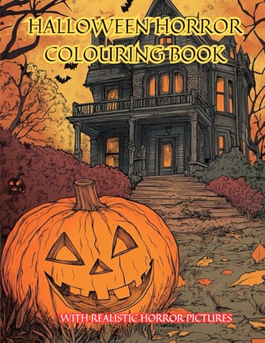 Halloween Horror Colouring Book For Adults With Realistic Pictures 80 Pages von Independently published
