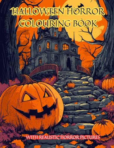 Halloween Horror Colouring Book For Adults With Realistic Pictures 80 Pages von Independently published