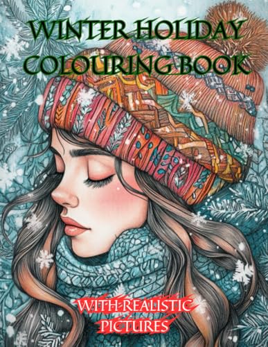 Winter Holiday Themed Adult Colouring Book Stress Relief Colouring Christmas Gift von Independently published