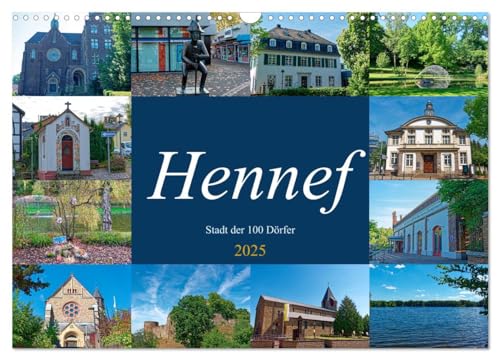 Hennef - Stadt der 100 Dörfer (Wandkalender 2025 DIN A3 quer), CALVENDO Monatskalender von CALVENDO