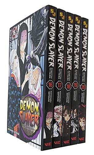 Demon Slayer Kimetsu no Yaiba Series Vol 16-20 Collection 5 Books Set By Koyoharu Gotouge