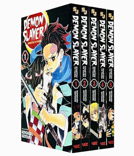 Demon Slayer: Kimetsu no Yaiba Vol-1-5 Books Collection set
