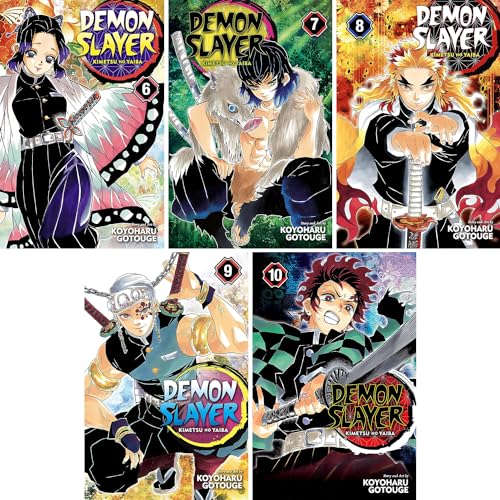 Demon Slayer: Kimetsu no Yaiba. Set of 5 Books. Vol. 6-10