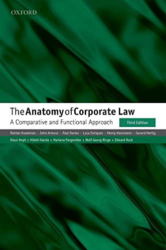 ANATOMY OF CORPORATE LAW 3/E: A Comparative and Functional Approach von Oxford University Press
