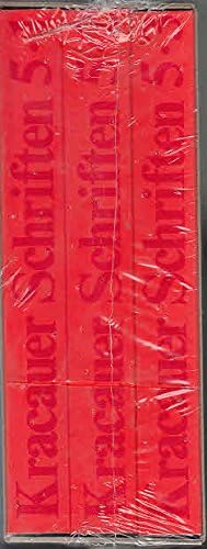 Schriften, 8 Bde., Kt, Bd.5/1-3, Aufsätze Schriften, 8 Bde., Kt, Bd.5/1-3, Aufsätze
