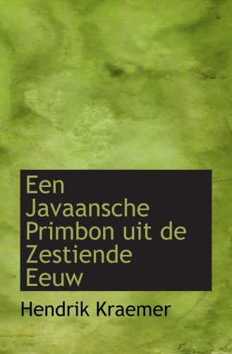 Een Javaansche Primbon uit de Zestiende Eeuw von BiblioBazaar