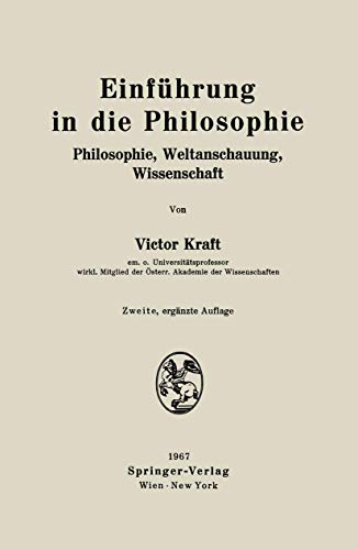 Einführung in die Philosophie: "Philosophie, Weltanschauung, Wissenschaft"