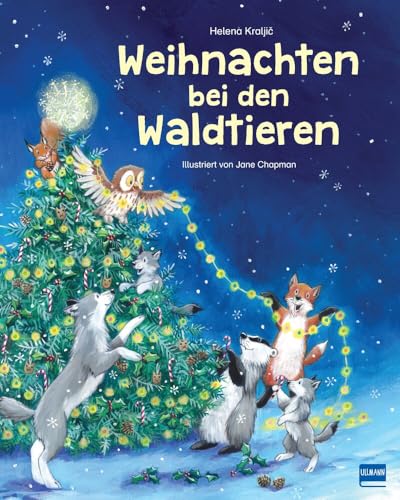 Weihnachten bei den Waldtieren: Liebevoll illustriertes Weihnachtsbuch für Kinder ab 3 Jahren