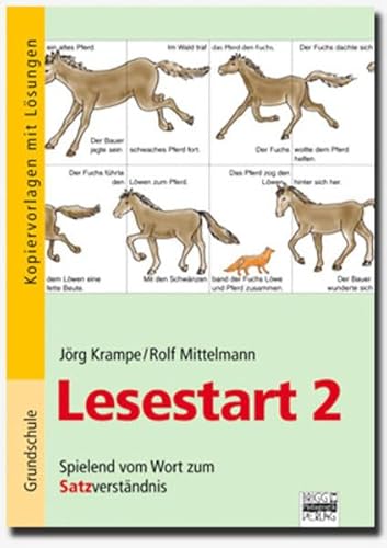 Lesestart: Band 2 - Spielend vom Wort zum Satzverständnis: Kopiervorlagen mit Lösungen