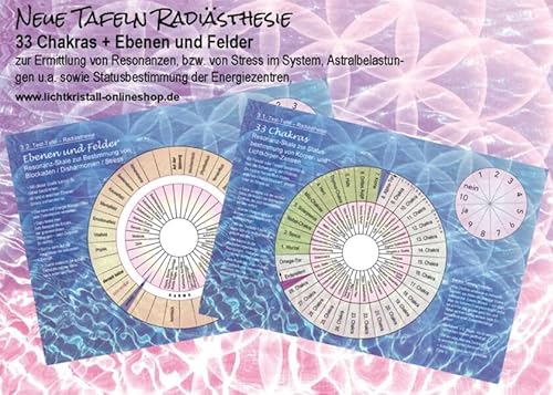 Set: 10 Test-Tafen: 10 Testtafeln für Radiästhesie (Lehrtafeln: für den privaten u. therapeutischen Gebrauch)