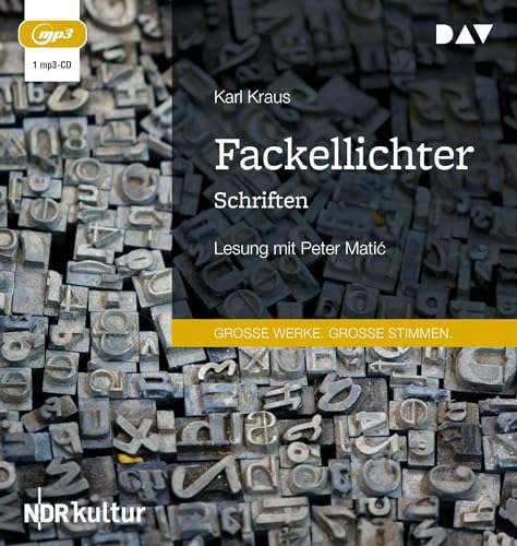 Fackellichter. Schriften: Lesung mit Peter Matić (1 mp3-CD): Lesung mit Peter Matic (1 mp3-CD) von Audio Verlag Der GmbH