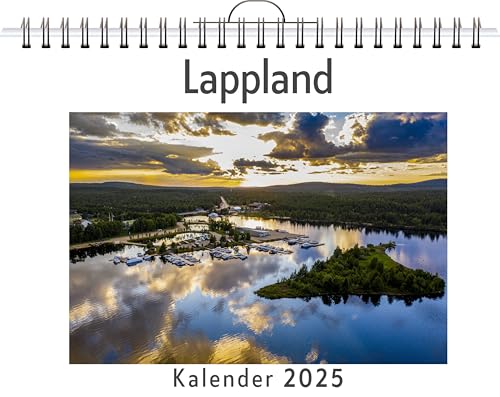 Lappland - (Wandkalender 2025, Kalender DIN A4 quer, Monatskalender im Querformat mit Kalendarium, das perfekte Geschenk) von FlipFlop