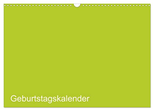 Bastel-Geburtstagskalender grün/Geburtstagskalender (Wandkalender 2025 DIN A3 quer), CALVENDO Monatskalender