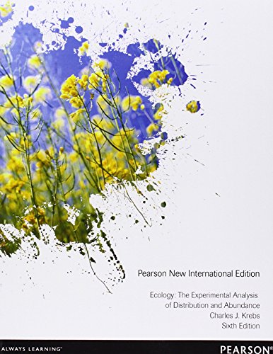 Ecology: Pearson New International Edition: The Experimental Analysis of Distribution and Abundance von Prentice Hall