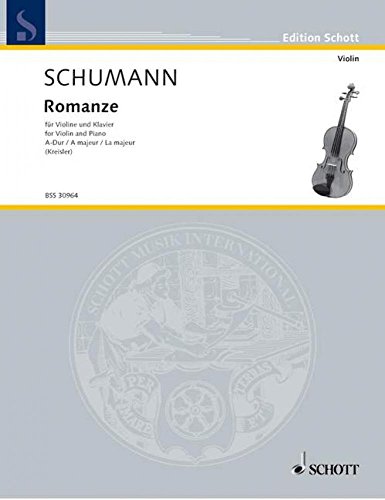 Romanze A-Dur: Violine und Klavier.: No. 16. violin and piano. (Edition Schott) von Schott NYC