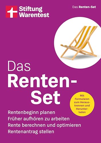 Das Renten-Set - Finanztest Rentenberatung: Rentenbeginn planen, Früher aufhören zu arbeiten, Rente berechnen und optimieren, Rentenantrag stellen | Mit Formularen zum Heraustrennen und Herunterladen von Stiftung Warentest