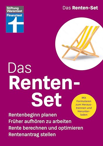 Das Renten-Set - Finanztest Rentenberatung: Rentenbeginn planen, Früher aufhören zu arbeiten, Rente berechnen und optimieren, Rentenantrag stellen | Mit Formularen zum Heraustrennen und Herunterladen Das Renten-Set - Finanztest Rentenberatung: Rentenbeginn planen, Früher aufhören zu arbeiten, Rente berechnen und optimieren, Rentenantrag stellen | Mit Formularen zum Heraustrennen und Herunterladen