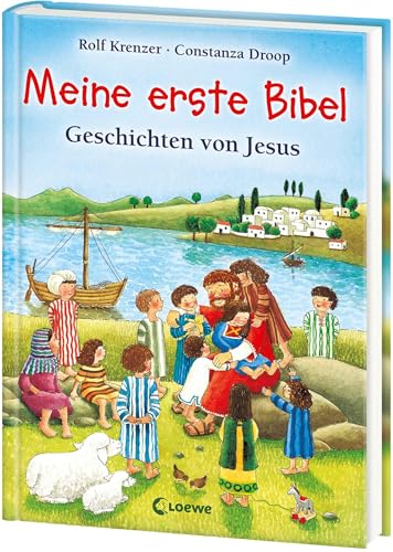 Meine erste Bibel: Geschichten von Jesus. Die wichtigsten Geschichten aus der Bibel zum Vorlesen und zum Mitlesen für Kinder ab 4 Jahre