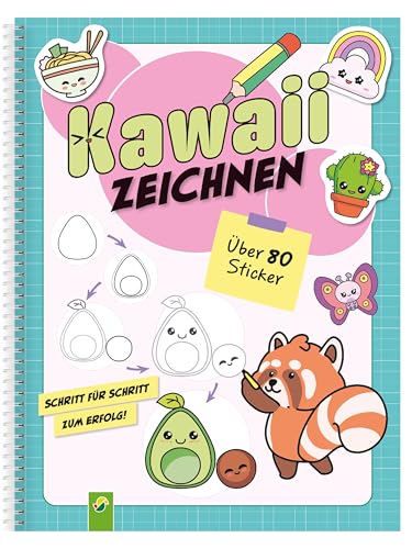 Kawaii zeichnen: Kawaii-Motive Zeichnen lernen. Schritt für Schritt: Zeichenkurs und Übungsbuch für Anfänger und Anfängerinnen. Mit über 80 Stickern und Praxistipps Kawaii zeichnen: Kawaii-Motive Zeichnen lernen. Schritt für Schritt: Zeichenkurs und Übungsbuch für Anfänger und Anfängerinnen. Mit über 80 Stickern und Praxistipps von Schwager & Steinlein Verlag GmbH
