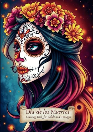 Día de los Muertos - Coloring Book for Adult and Teenager: Relaxing Coloring Book for Stress Relief von Independently published