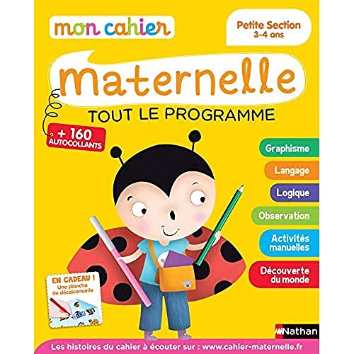 Mon cahier maternelle: Mon cahier maternelle Petite Section 3-4 ans
