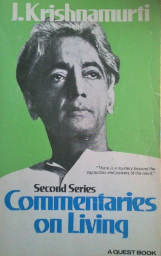 Commentaries on Living: Second Series Commentaries on Living: Second Series