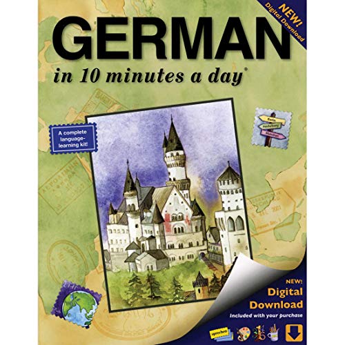 GERMAN in 10 minutes a day: Language Course for Beginning and Advanced Study. Includes Workbook, Flash Cards, Sticky Labels, Menu Guide, Software, ... Grammar. Bilingual Books, Inc. (Publisher) von Bilingual Books (WA)
