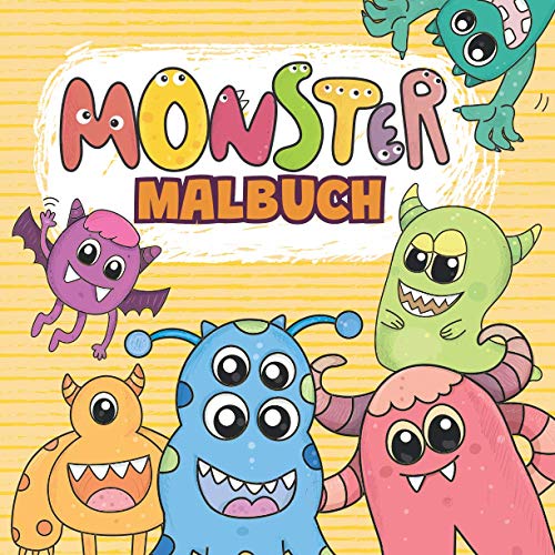 Monster Malbuch: Erwecke die lustigen Ungeheuer zum Leben | Süßes Ausmalbuch für Jungen und Mädchen | Perfekte Halloween Geschenkidee von Independently published