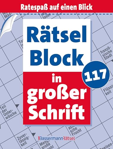 Rätselblock in großer Schrift 117 Rätselblock in großer Schrift 117