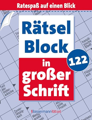 Rätselblock in großer Schrift 122 (5 Exemplare à 2,99 €) von Bassermann, Edition