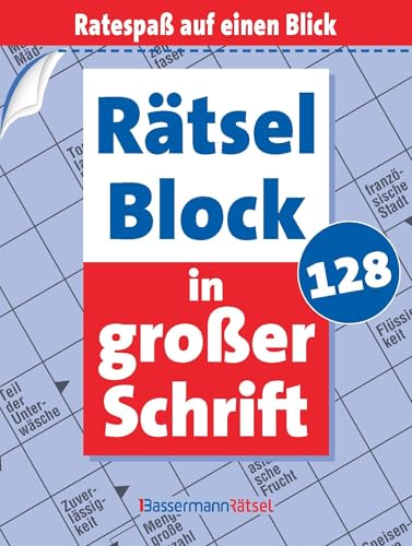 Rätselblock in großer Schrift 128 (5 Exemplare à 2,99 €) von Bassermann Verlag