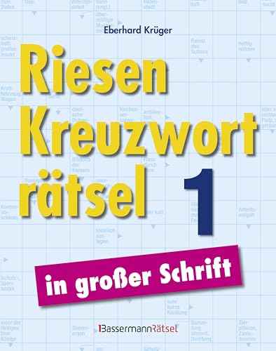 Riesen-Kreuzworträtsel in großer Schrift 1 (5 Exemplare à 3,99 €) von Bassermann Verlag