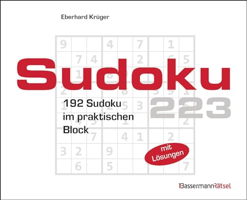 Sudokublock 223: 192 Sudoku im praktischen Block Sudokublock 223: 192 Sudoku im praktischen Block von Bassermann Verlag