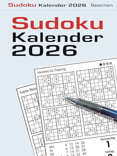 Sudokukalender 2026. Der beliebte Abreißkalender mit 800 Zahlenrätseln Sudokukalender 2026. Der beliebte Abreißkalender mit 800 Zahlenrätseln von Bassermann Verlag