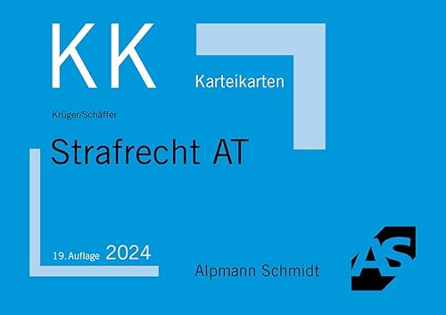Karteikarten Strafrecht Allgemeiner Teil von Alpmann Schmidt Verlag