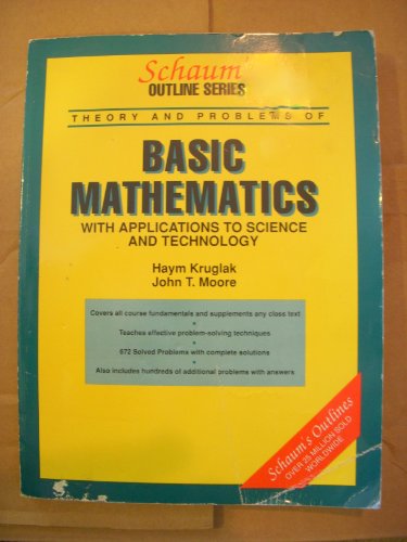 Schaum's Outline of Basic Applied Mathematics (Schaum's Outline S.)