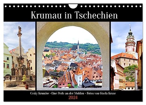 Krumau in Tschechien (Wandkalender 2024 DIN A4 quer), CALVENDO Monatskalender von CALVENDO