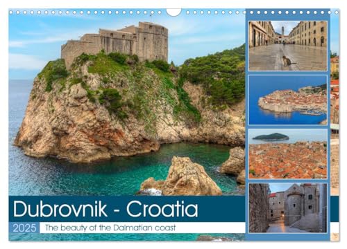 Dubrovnik - Croatia The beauty of the Dalmatian coast (Wall Calendar 2025 DIN A3 landscape), CALVENDO 12 Month Wall Calendar: Dubrovnik - This stunning city rises proudly from the blue Adriatic Sea.