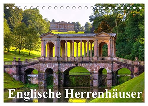 Englische Herrenhäuser (Tischkalender 2025 DIN A5 quer), CALVENDO Monatskalender von CALVENDO