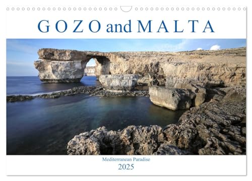 Gozo and Malta Mediterranean Paradise (Wall Calendar 2025 DIN A3 landscape), CALVENDO 12 Month Wall Calendar: A Mediterranean Cocktail with breathtaking landscape architectural elegance.
