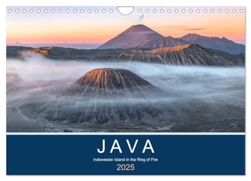 Java, Indonesian Island in the Ring of Fire (Wall Calendar 2025 DIN A4 landscape), CALVENDO 12 Month Wall Calendar: Java is a fascinating island in ... active volcanoes and impressive temples.